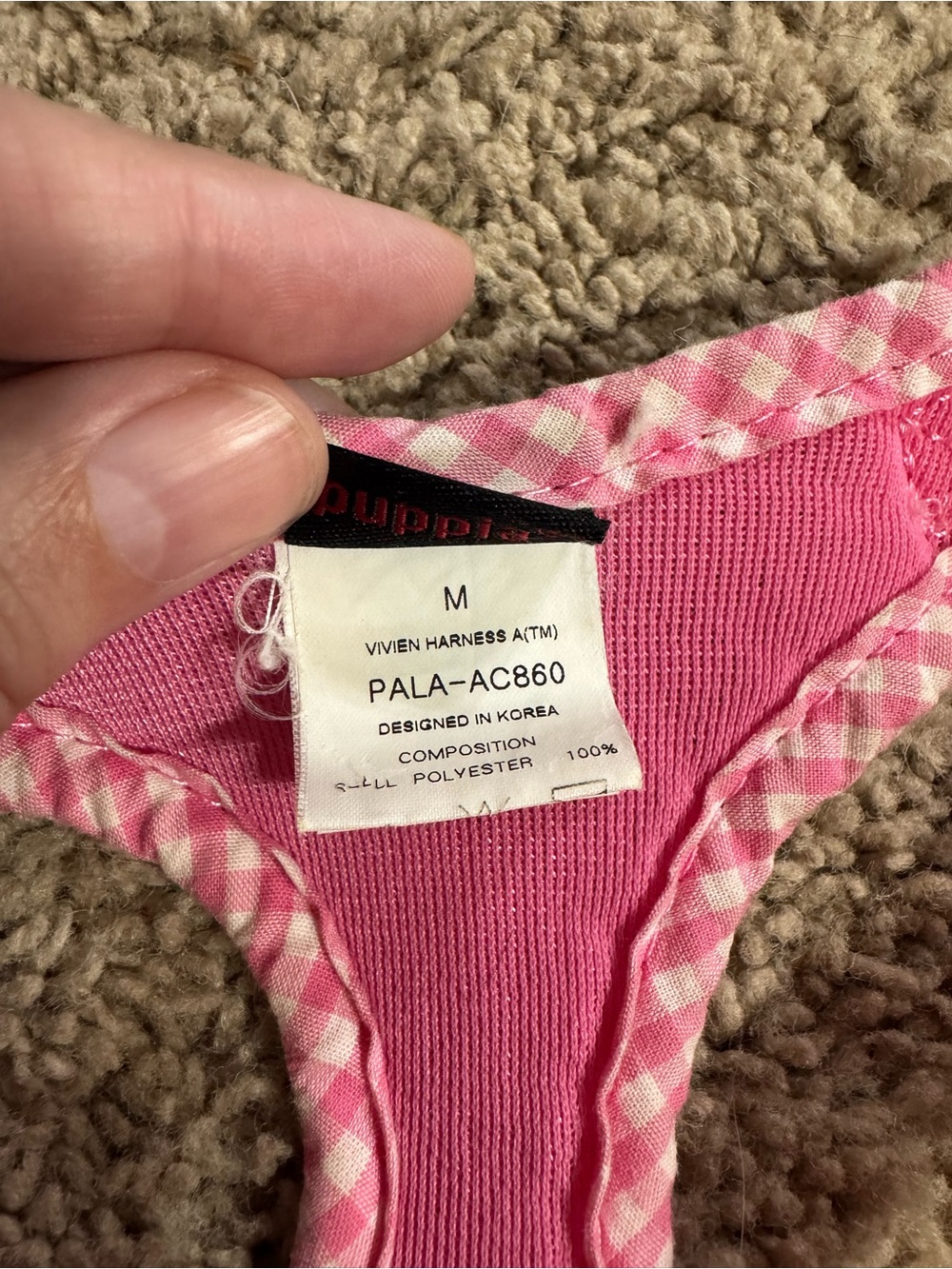 Pink Ruffled Dog Harness Vest - Picture 4 of 4